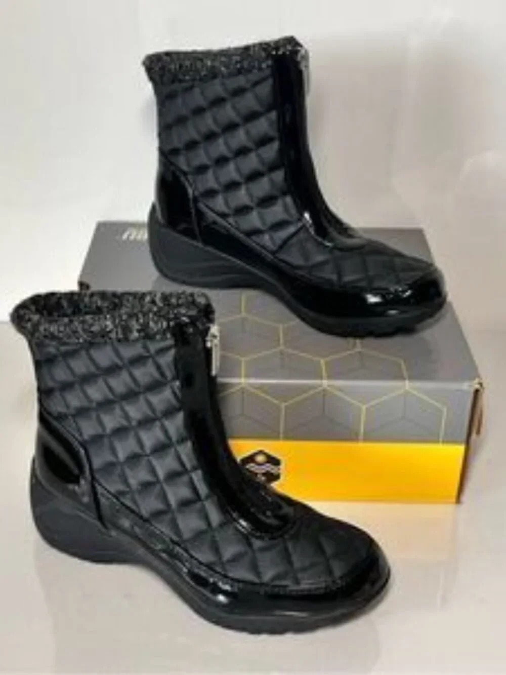 Khombu Megan Waterproof Front-Zip Winter Boots